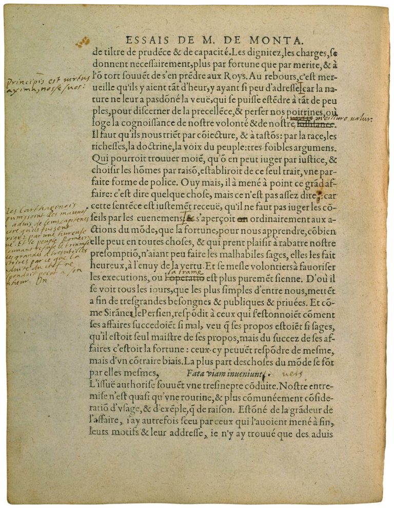 De l’Art De Conférer de Michel de Montaigne - Essais - Livre 3 Chapitre 8 - Édition de Bordeaux - 012