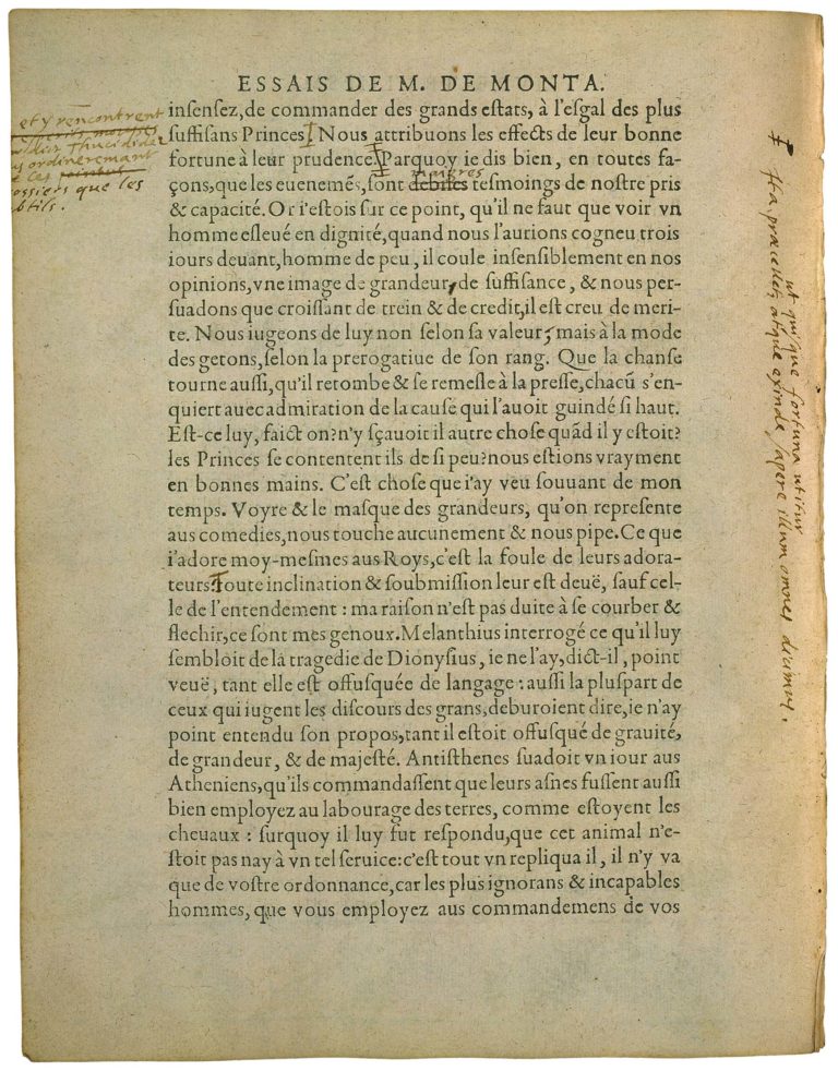 De l’Art De Conférer de Michel de Montaigne - Essais - Livre 3 Chapitre 8 - Édition de Bordeaux - 014
