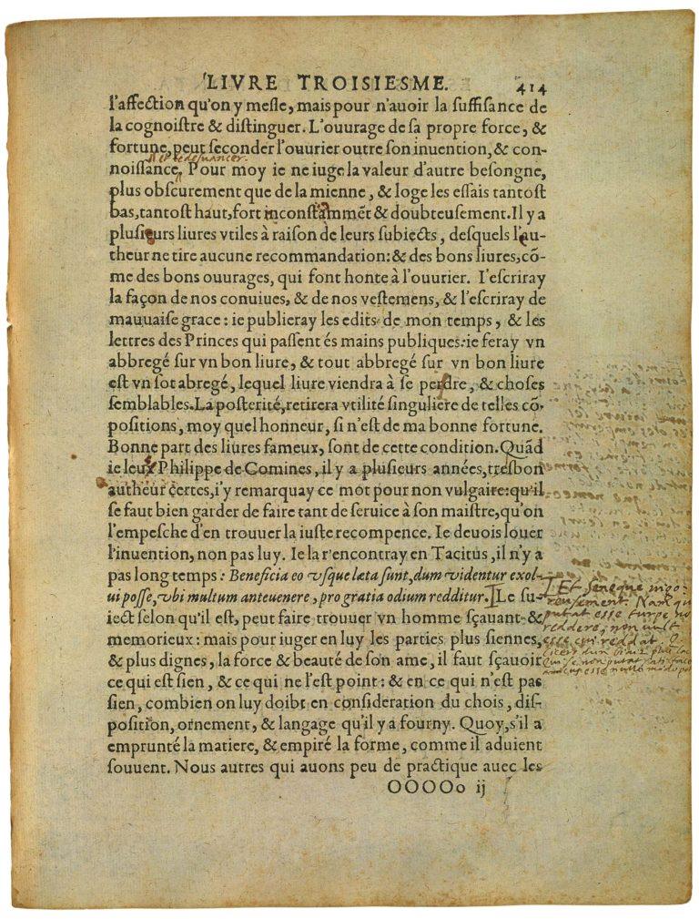 De l’Art De Conférer de Michel de Montaigne - Essais - Livre 3 Chapitre 8 - Édition de Bordeaux - 019