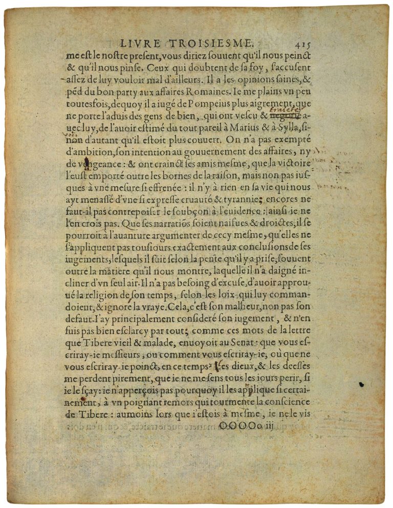 De l’Art De Conférer de Michel de Montaigne - Essais - Livre 3 Chapitre 8 - Édition de Bordeaux - 021