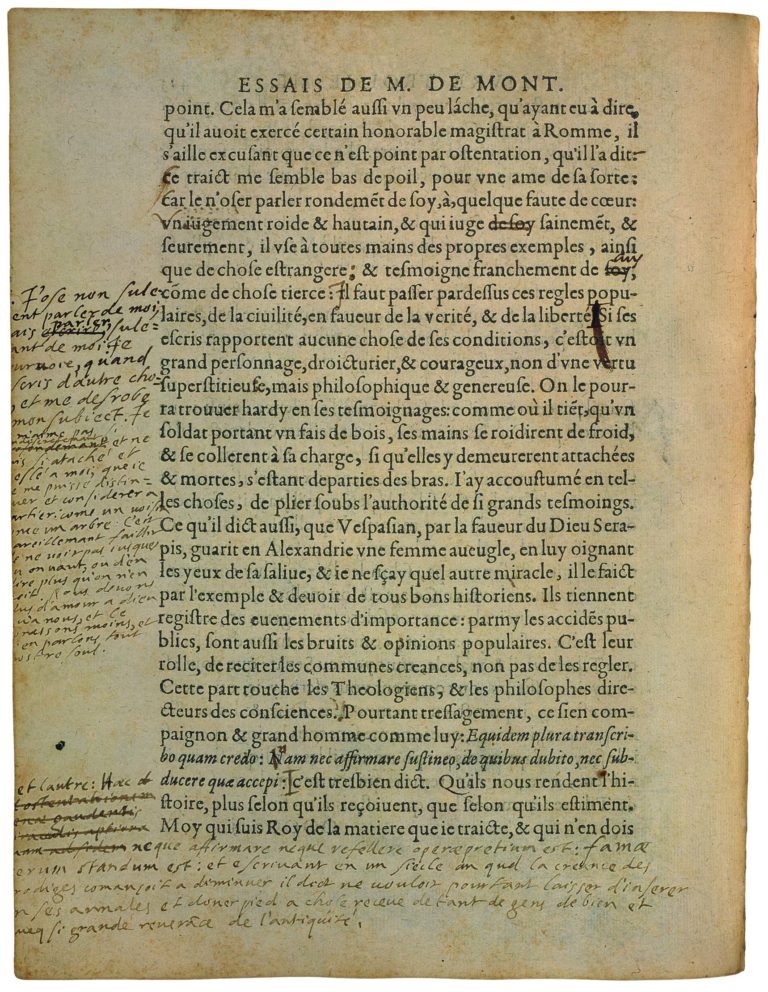 De l’Art De Conférer de Michel de Montaigne - Essais - Livre 3 Chapitre 8 - Édition de Bordeaux - 022