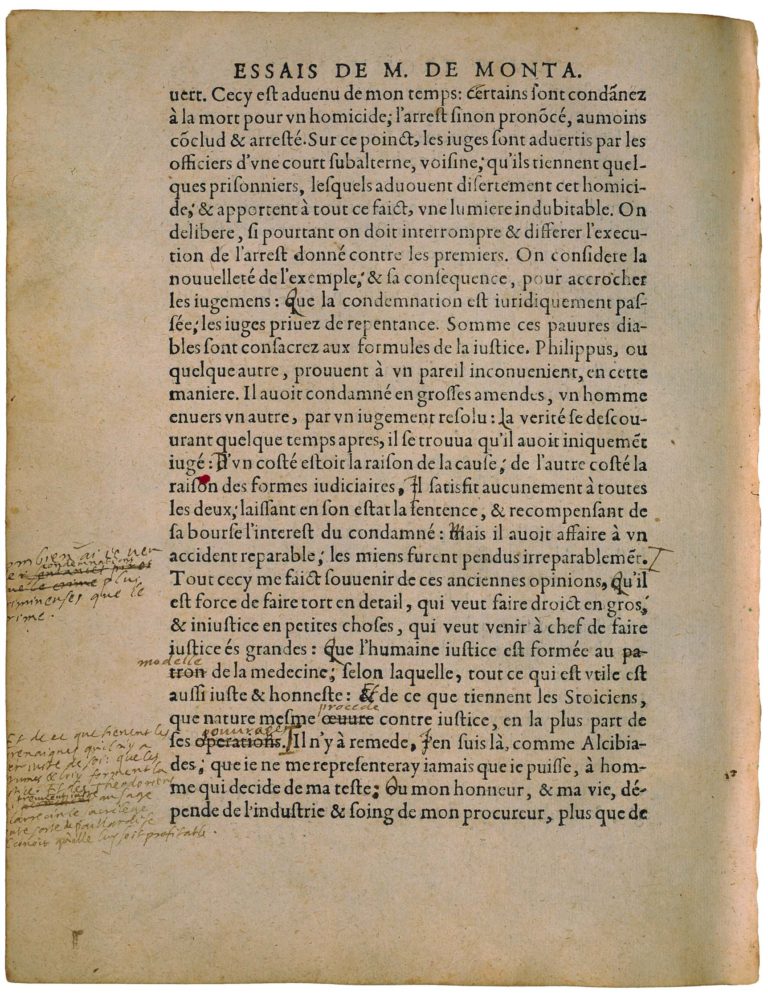 De l’Experience de Michel de Montaigne - Essais - Livre 3 Chapitre 13 - Édition de Bordeaux - 008