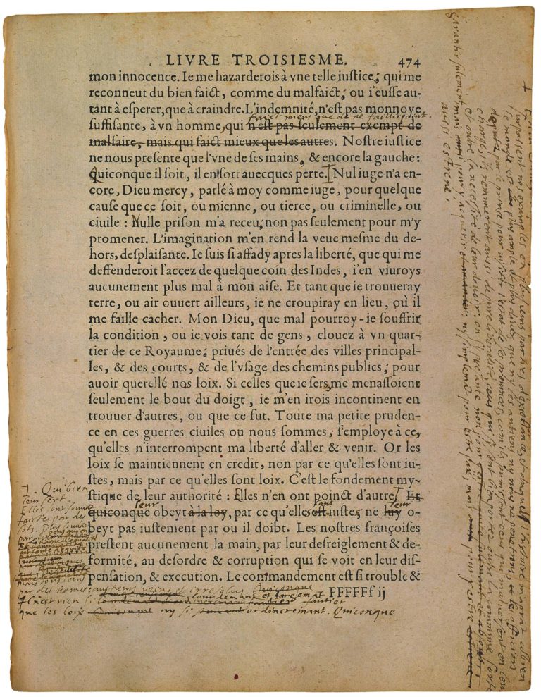 De l’Experience de Michel de Montaigne - Essais - Livre 3 Chapitre 13 - Édition de Bordeaux - 009