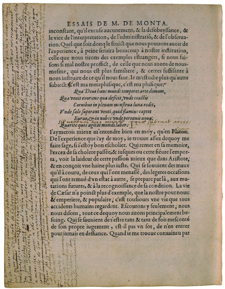 De l’Experience de Michel de Montaigne - Essais - Livre 3 Chapitre 13 - Édition de Bordeaux - 010