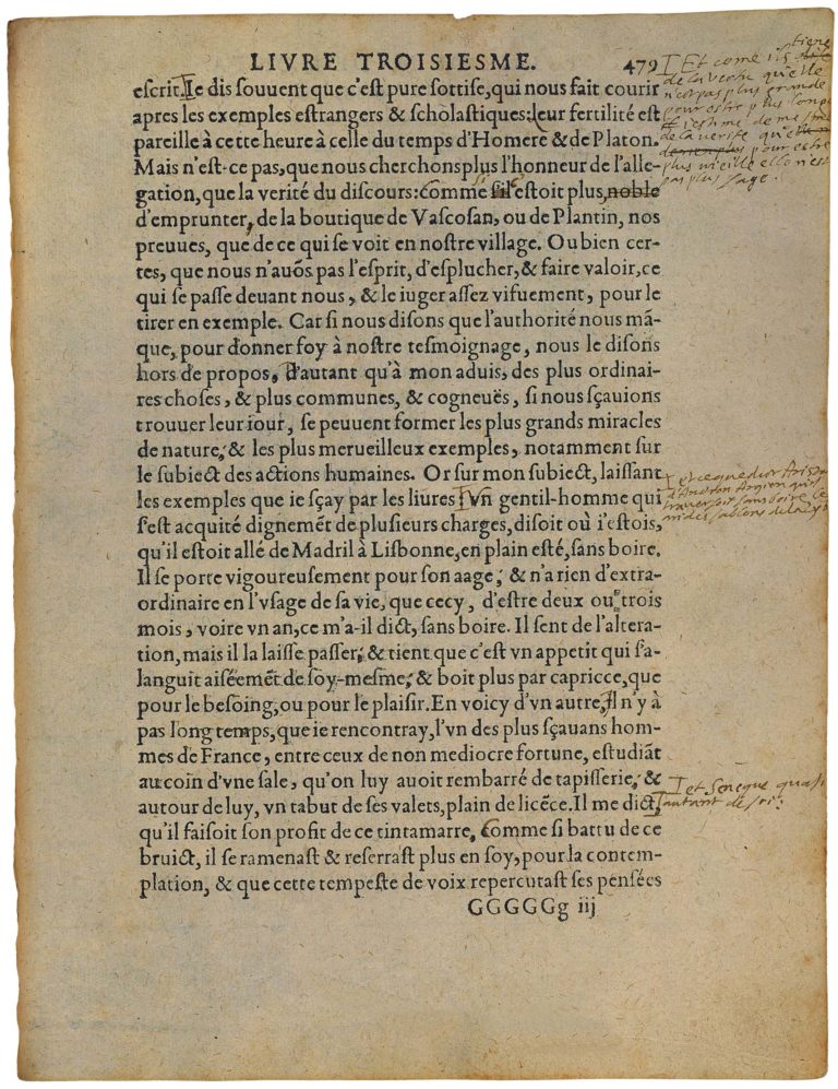 De l’Experience de Michel de Montaigne - Essais - Livre 3 Chapitre 13 - Édition de Bordeaux - 019