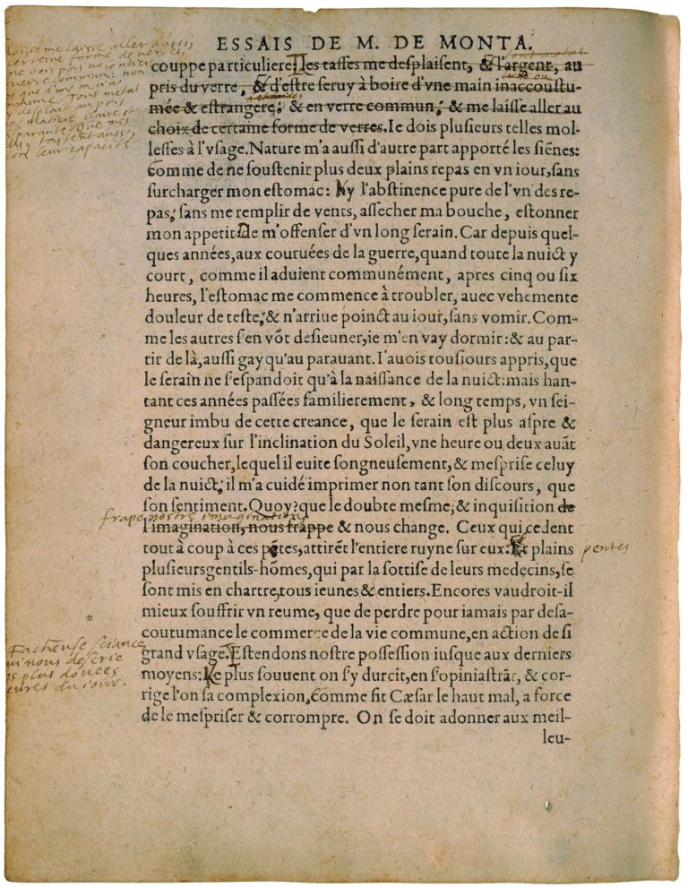 De l’Experience de Michel de Montaigne - Essais - Livre 3 Chapitre 13 - Édition de Bordeaux - 022