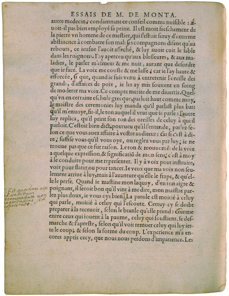 De l’Experience de Michel de Montaigne - Essais - Livre 3 Chapitre 13 - Édition de Bordeaux - 026