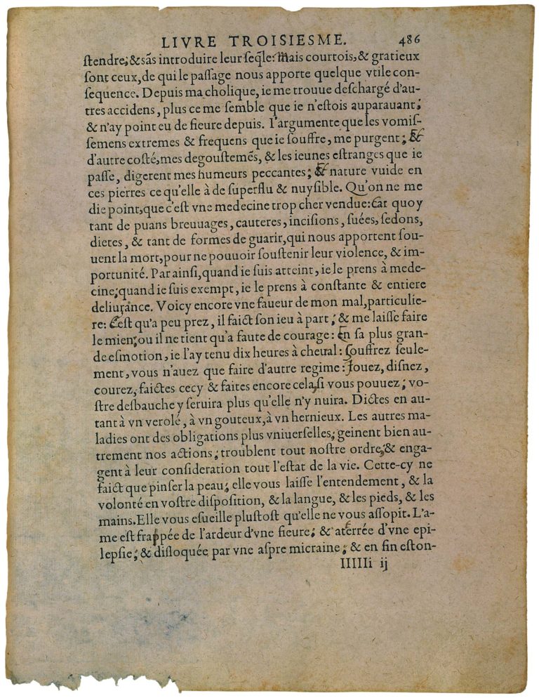 De l’Experience de Michel de Montaigne - Essais - Livre 3 Chapitre 13 - Édition de Bordeaux - 033