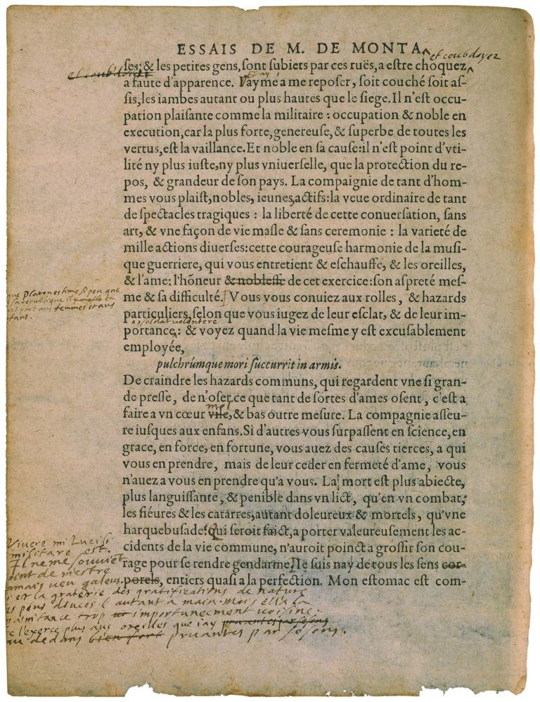 De l’Experience de Michel de Montaigne - Essais - Livre 3 Chapitre 13 - Édition de Bordeaux - 036