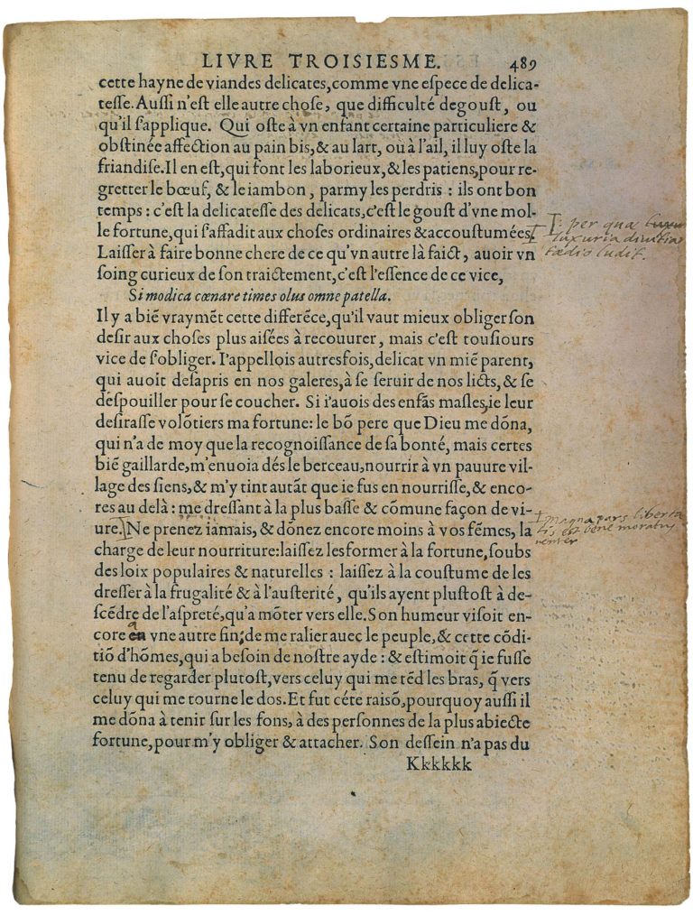 De l’Experience de Michel de Montaigne - Essais - Livre 3 Chapitre 13 - Édition de Bordeaux - 039