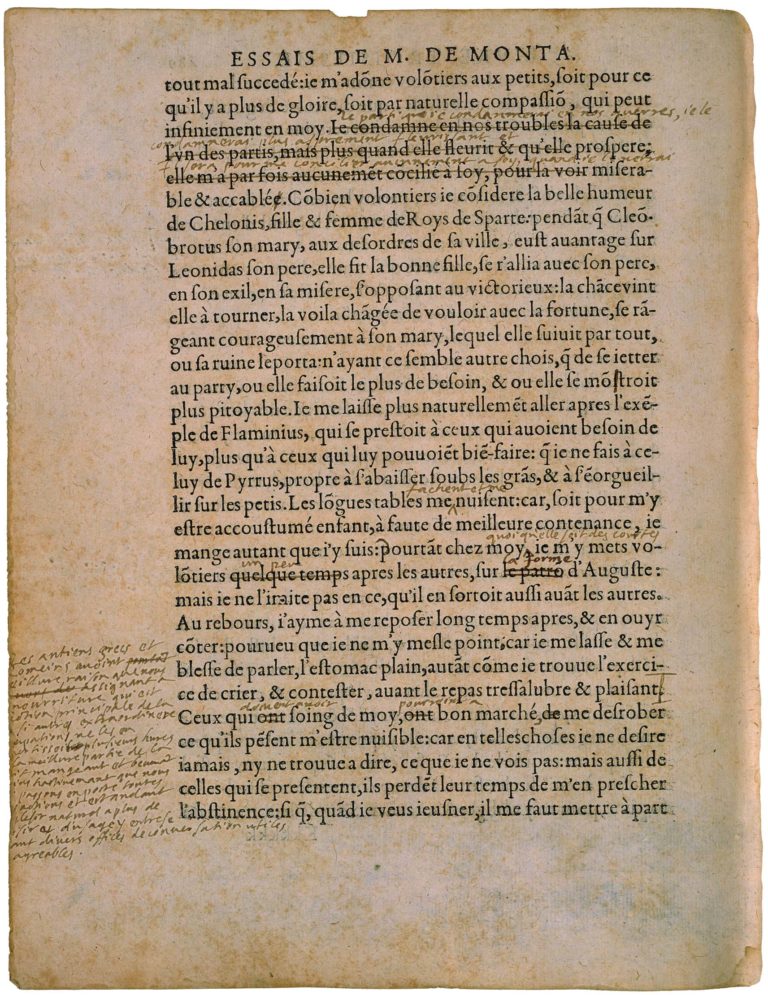 De l’Experience de Michel de Montaigne - Essais - Livre 3 Chapitre 13 - Édition de Bordeaux - 040