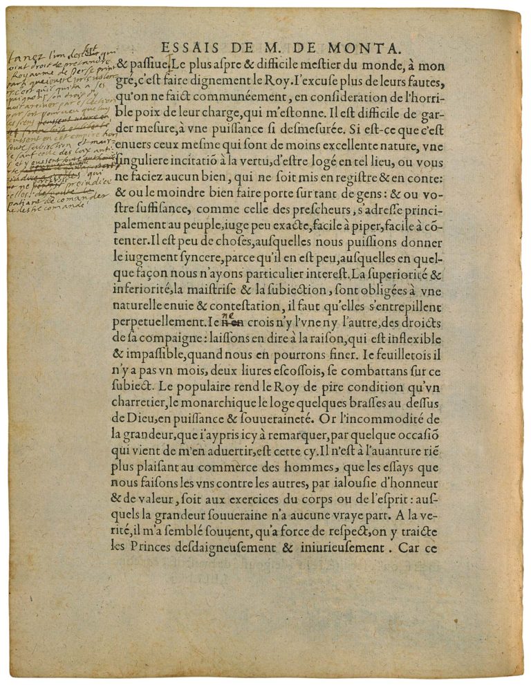 De l’Incommodité De La Grandeur de Michel de Montaigne - Essais - Livre 3 Chapitre 7 - Édition de Bordeaux - 003