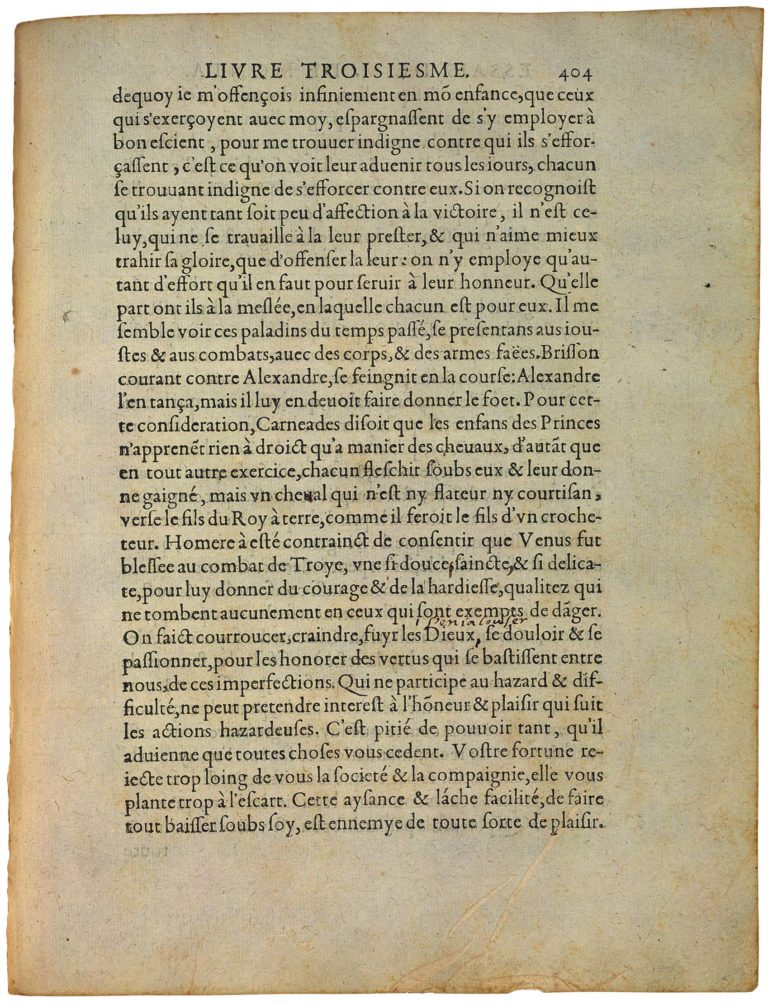 De l’Incommodité De La Grandeur de Michel de Montaigne - Essais - Livre 3 Chapitre 7 - Édition de Bordeaux - 004