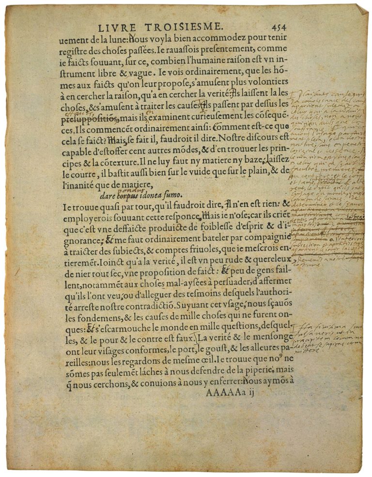 Des Boyteux de Michel de Montaigne - Essais - Livre 3 Chapitre 11 - Édition de Bordeaux - 002