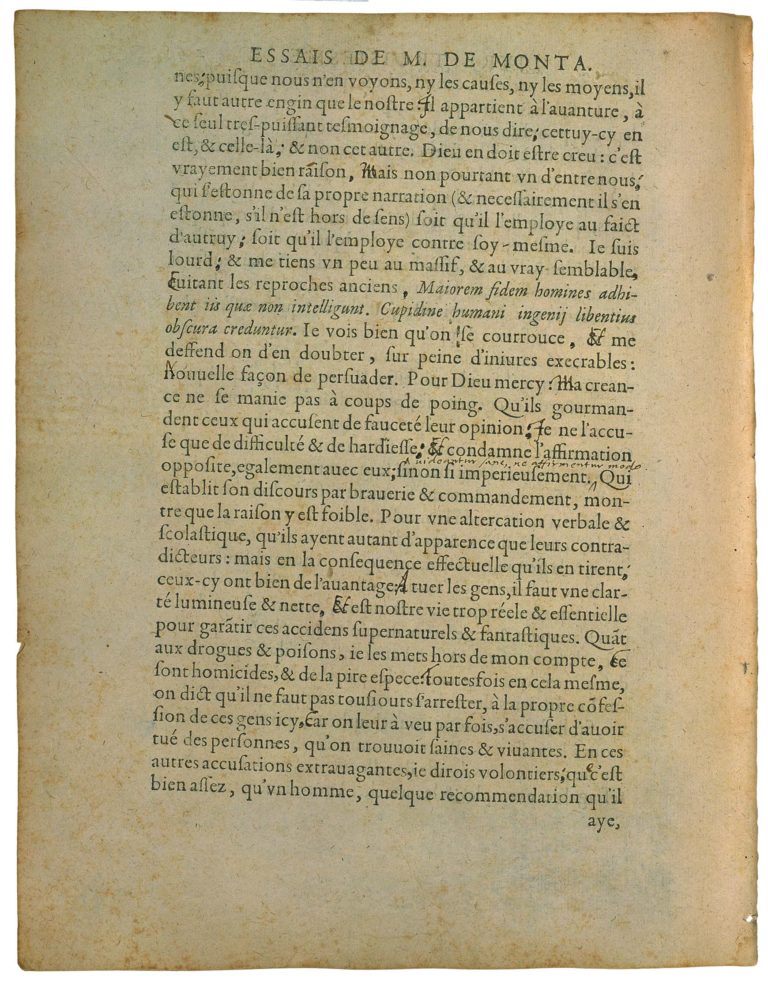 Des Boyteux de Michel de Montaigne - Essais - Livre 3 Chapitre 11 - Édition de Bordeaux - 007