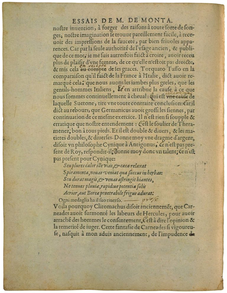 Des Boyteux de Michel de Montaigne - Essais - Livre 3 Chapitre 11 - Édition de Bordeaux - 011