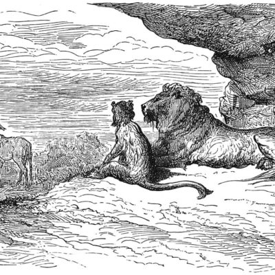 Le Lion, Le Singe et Les Deux Ânes