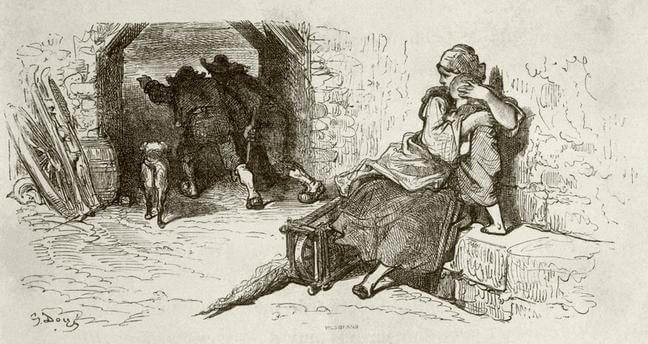 Le Loup, La Mère et l’Enfant de Jean de La Fontaine dans Les Fables - Illustration de Gustave Doré - 1876