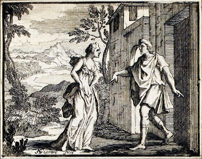 Le Mal Marié de Jean de La Fontaine dans Les Fables - Illustration de François Chauveau - 1688