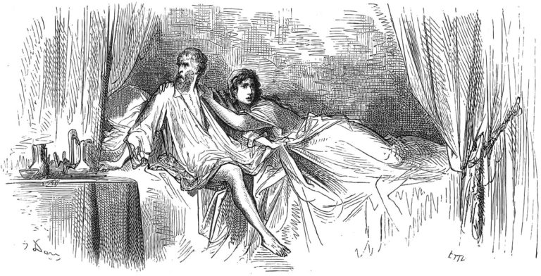 Le Mari, La Femme et Le Voleur de Jean de La Fontaine dans Les Fables - Illustration de Gustave Doré - 1876
