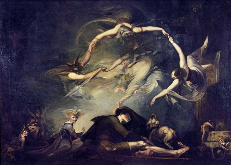 Un Spectre m'Attendait... de Victor Hugo dans Les Contemplations - Peinture de Henry Fuseli - Le rêve du berger - 1793
