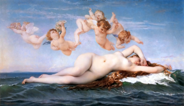 Vénus Anadyomène de Arthur Rimbaud dans Poésies Complètes - Peinture de Alexandre Cabanel - La naissance de Vénus - 1875