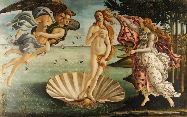 Vénus Anadyomène de Arthur Rimbaud dans Poésies Complètes - Peinture de Sandro Botticelli - La naissance de Vénus - 1485