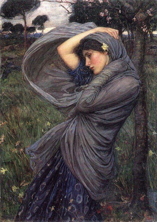 À Celle Qui Est Voilée de Victor Hugo dans Les Contemplations - Peinture de John William Waterhouse - Boreas - 1903
