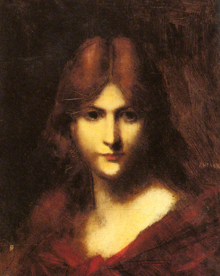 À Une Femme de Paul Verlaine dans Poèmes Saturniens - Peinture de Jean-Jacques Henner - Une femme rousse - 1905