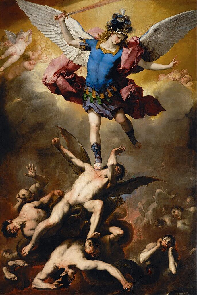 Cauchemar de Paul Verlaine dans Poèmes Saturniens - Peinture de Luca Giordano - La chute des anges rebels - 1665