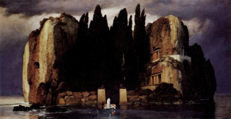 Hélas ! Tout Est Sépulcre… de Victor Hugo dans Les Contemplations - Peinture de Arnold Böcklin - L'île des morts - 1886