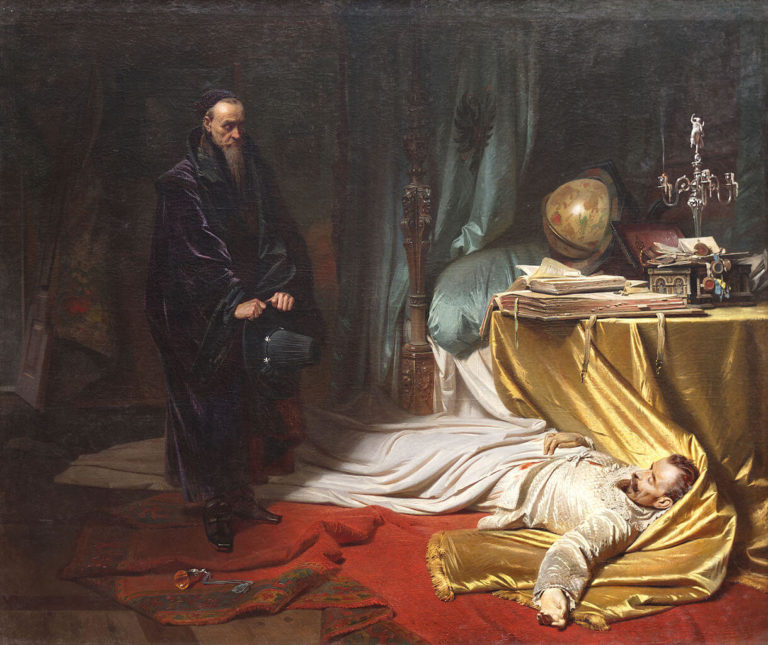 Horror de Victor Hugo dans Les Contemplations - Peinture de Karl von Piloty - Seni davant le cadavre de Wallenstein - 1855