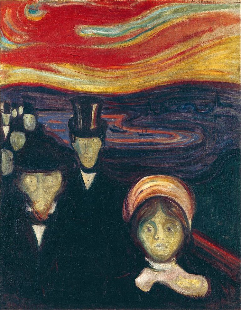 L’Angoisse de Paul Verlaine dans Poèmes Saturniens - Peinture de Edvard Munch - Anxiété - 1894