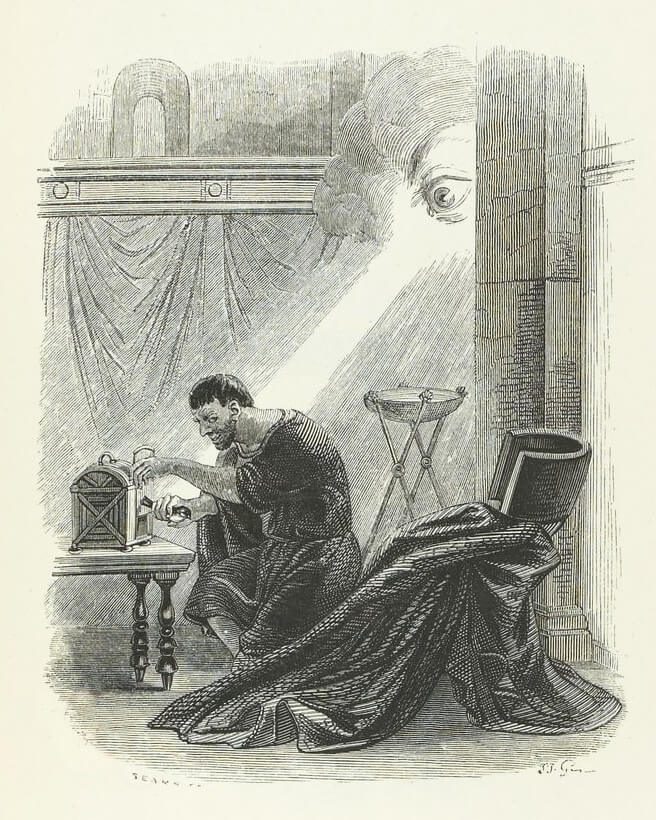 L’Oracle et l’Impie de Jean de La Fontaine dans Les Fables - Illustration de Grandville - 1840