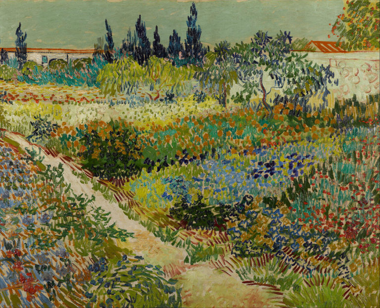Ma Bohême de Arthur Rimbaud dans Poésies Complètes - Peinture de Vincent van Gogh - Jardin à Arles - 1888