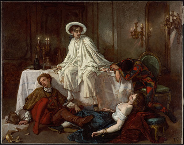 Oh ! Par Nos Vils Plaisirs… de Victor Hugo dans Les Contemplations - Peinture de Thomas Couture - Souper à La Maison d'Or - 1855