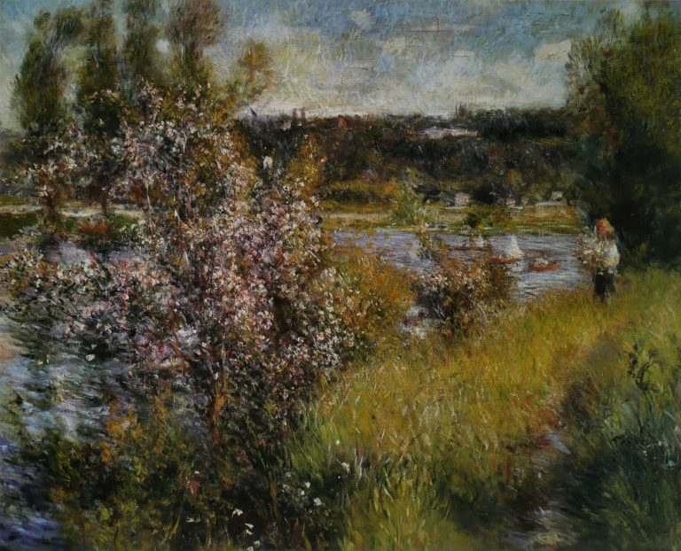 Patience de Arthur Rimbaud dans Poésies Complètes - Peinture de Auguste Renoir - La Seine à Chatou - 1881