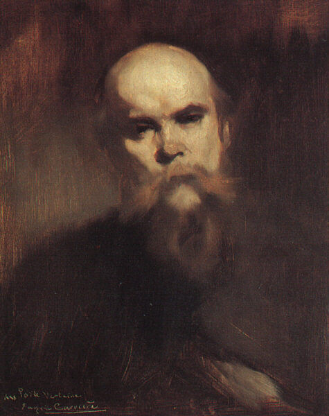 Paul Verlaine - Peinture de Eugène Carrière - Portrait de Paul Verlaine - 1890