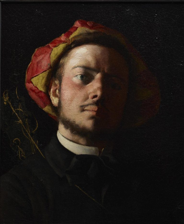Paul Verlaine - Peinture de Frédéric Bazille - Portrait de Paul Verlaine comme un troubadour - 1868