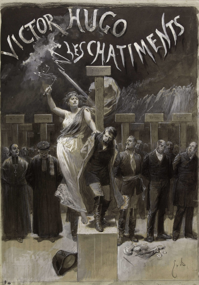 Préface de 1853 dans Les Châtiments de Victor Hugo - Dessin de Émile Antoine Bayard - Les châtiments - 1884