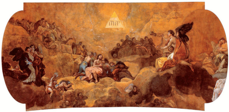 Religio de Victor Hugo dans Les Contemplations - Peinture de Francisco Goya - Adoration du nom du Seigneur - 1772
