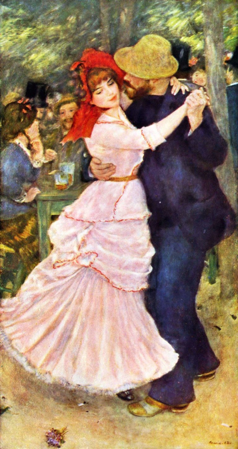 Roman de Arthur Rimbaud dans Poésies Complètes - Peinture de Pierre-Auguste Renoir - Bal à Bougival - 1883