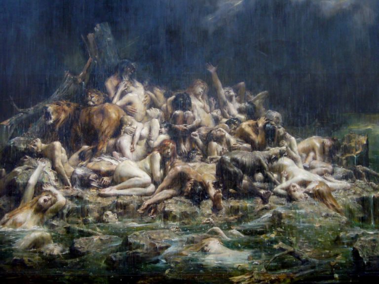 Après Le Déluge de Arthur Rimbaud dans Les Illuminations - Peinture de Léon-François Comerre - Le Déluge - 1911