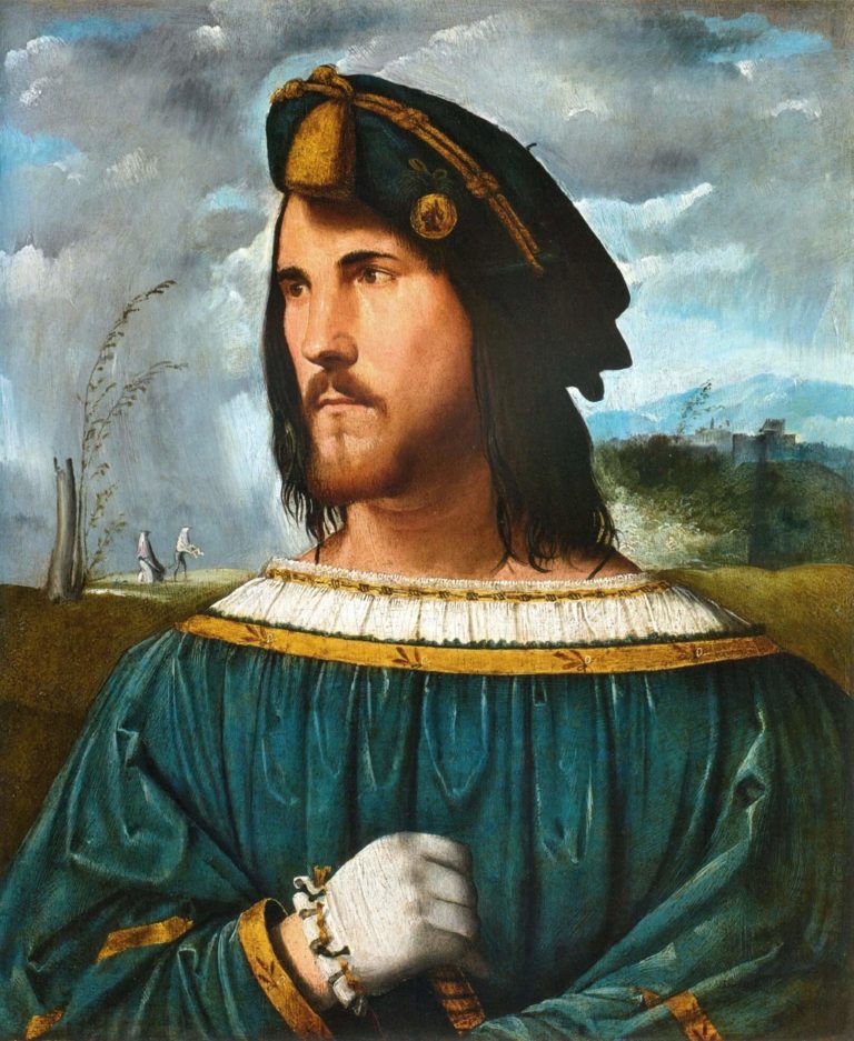 César Borgia de Paul Verlaine dans Poèmes Saturniens - Peinture de Altobello Melone - Portrait supposé de César Borgia - Entre 1500 et 1524