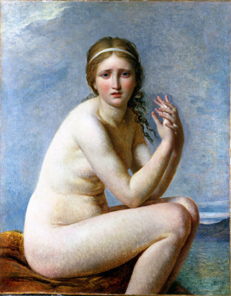 Chanson (La femelle, elle est morte...) de Victor Hugo dans Les Châtiments - Peinture de Jacques-Louis David - Psyché abandonnée - 1795
