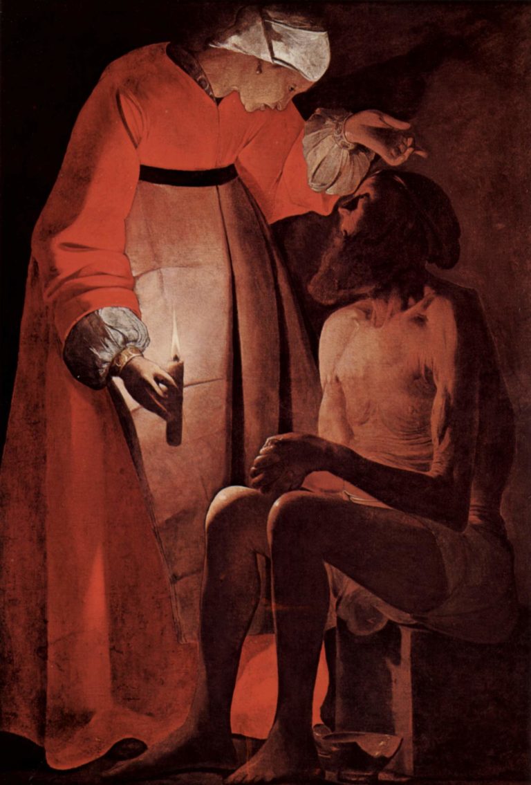 Jésuitisme de Paul Verlaine dans Poèmes Saturniens - Peinture de Georges de La Tour - Job raillé par sa femme - 1650