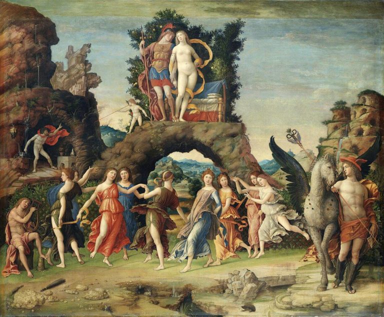 La Chanson Des Ingénues de Paul Verlaine dans Poèmes Saturniens - Peinture de Andrea Mantegna - Le Parnasse - 1497