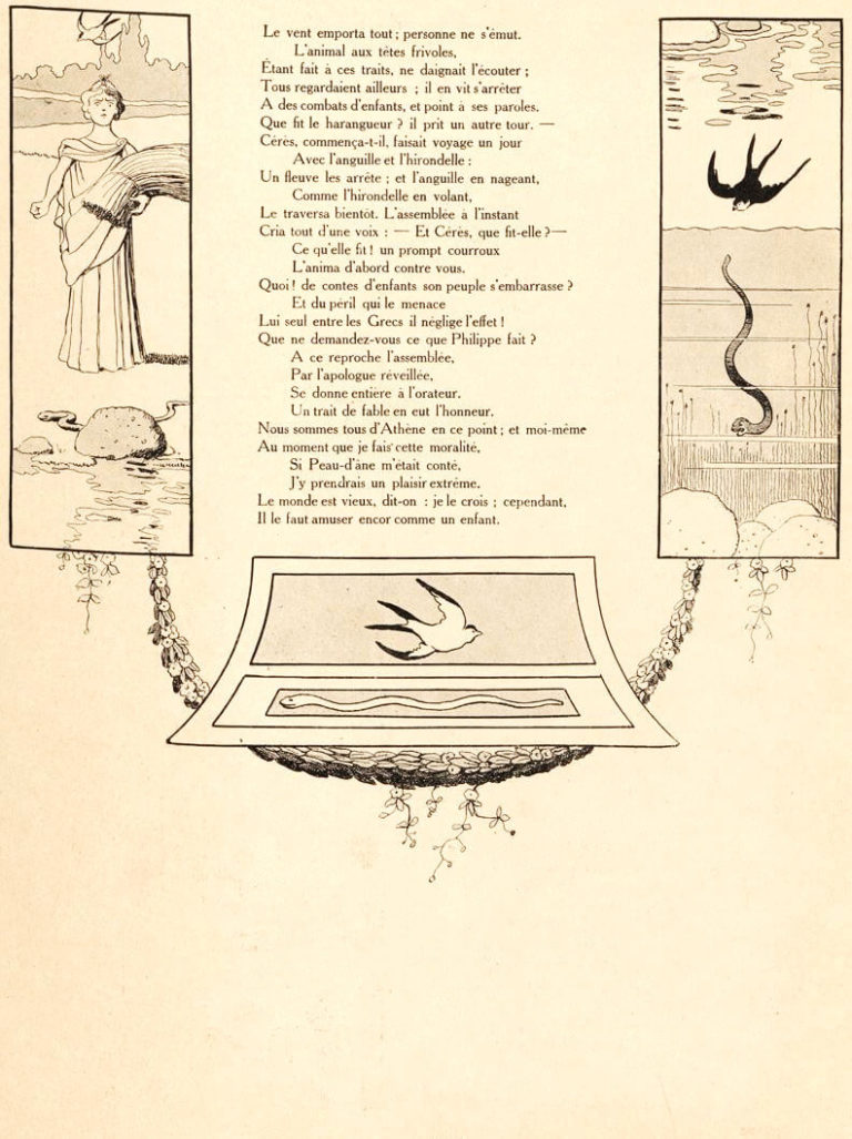 Le Pouvoir Des Fables de Jean de La Fontaine dans Les Fables - Illustration de Benjamin Rabier - 2 sur 2 - 1906