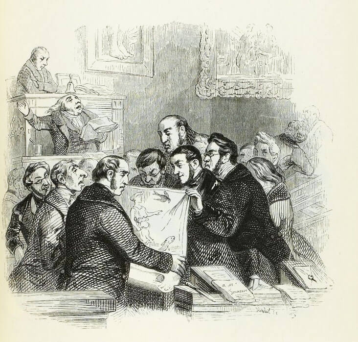 Le Pouvoir Des Fables de Jean de La Fontaine dans Les Fables - Illustration de Grandville - 1840