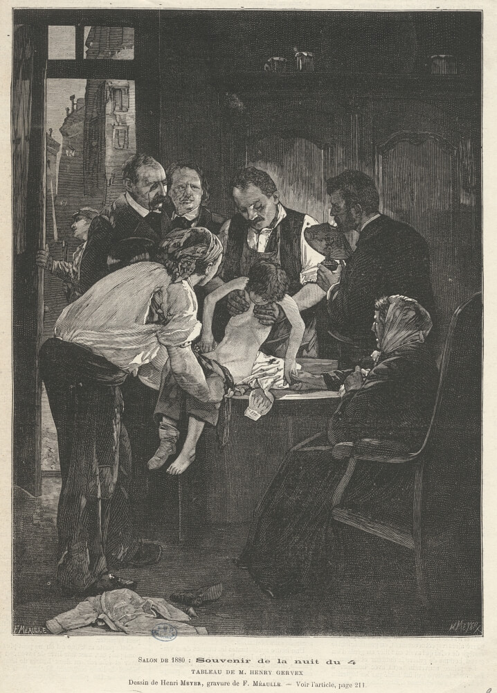 Souvenir De La Nuit Du 4 de Victor Hugo dans Les Châtiments - Estampe de Henry Gervex - Souvenir de la nuit du 4 - 1880